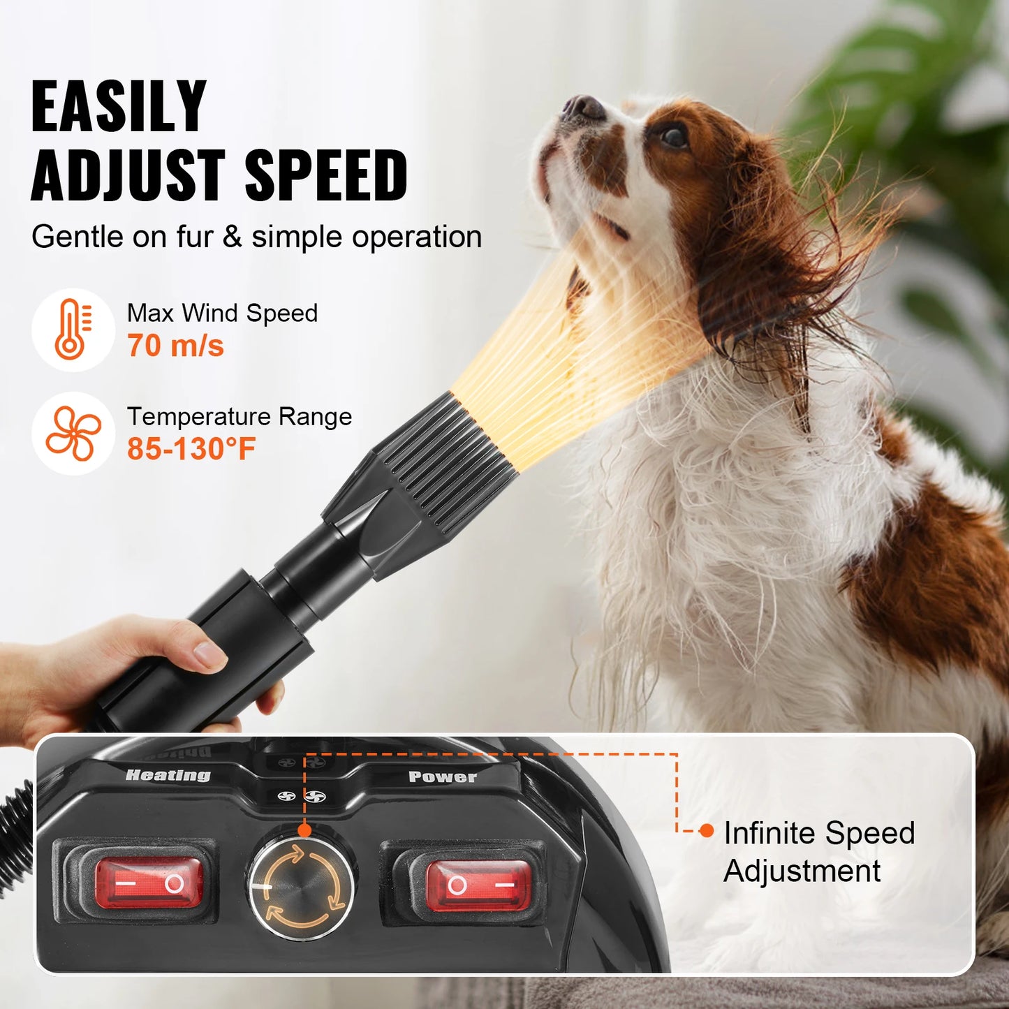 Dog Blow Dryer Adjustable Speed