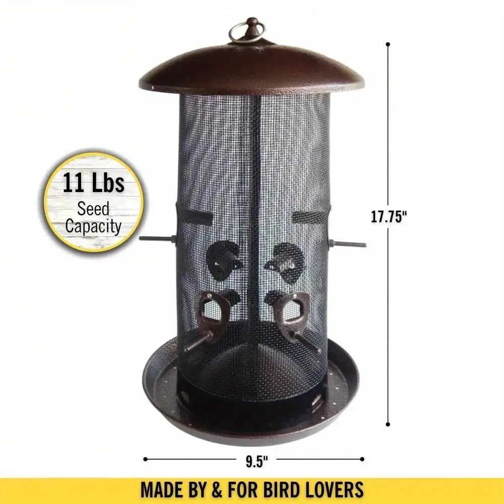 Giant combination screen bird feeder
