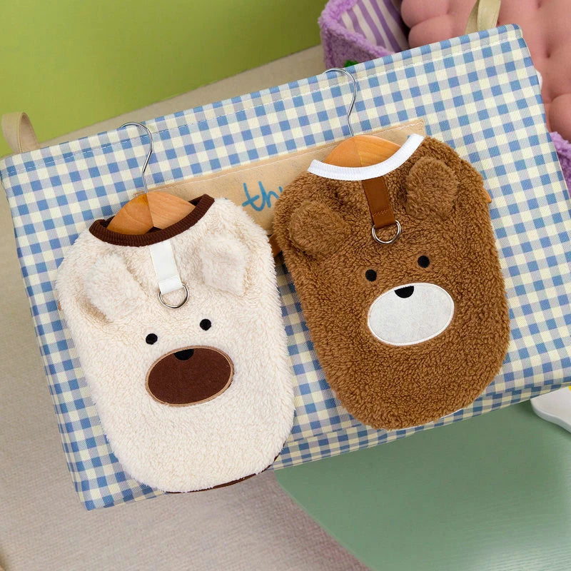 Cute Bear Pattern Washable Pet Winter Clothes