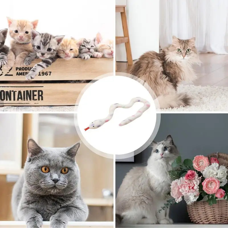 Cute Snake Shape Cat Exercise Toy 1PCS safe toy