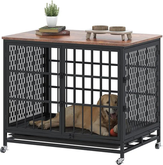 Dog Crate Furniture With Removable Trays