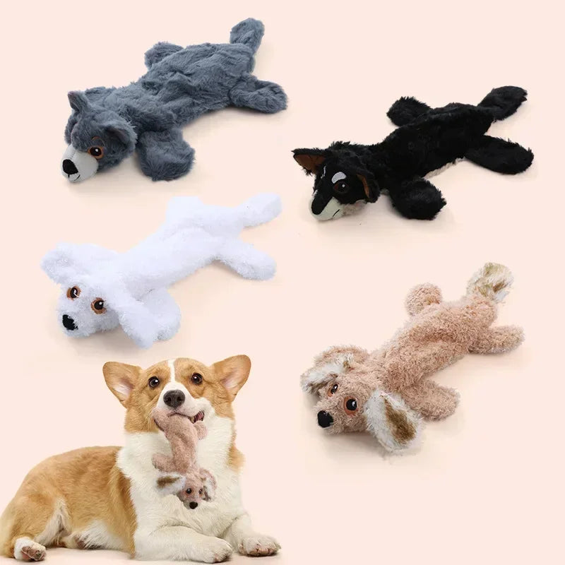 Plush Fur Shell Dog Toy