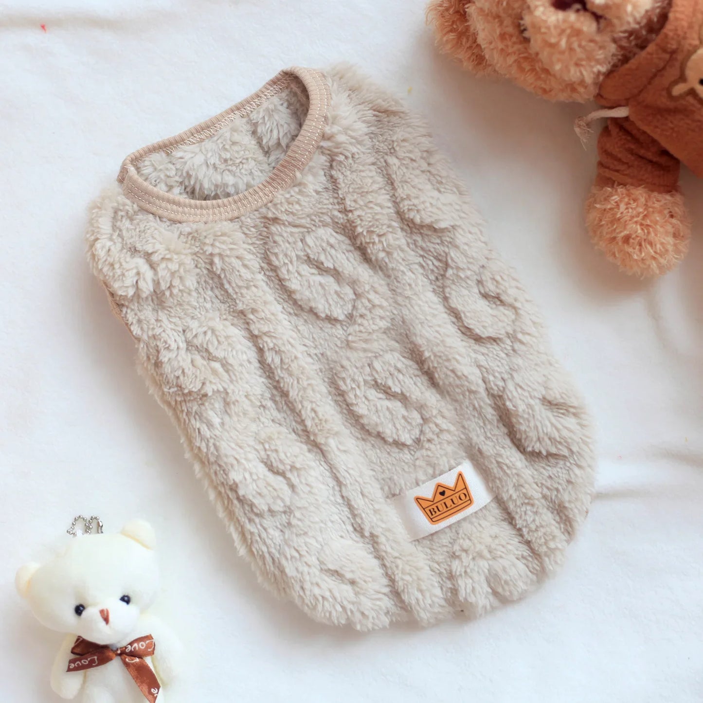 Pet Soft Cozy  Clothes Autumn Winter Warm Fleece