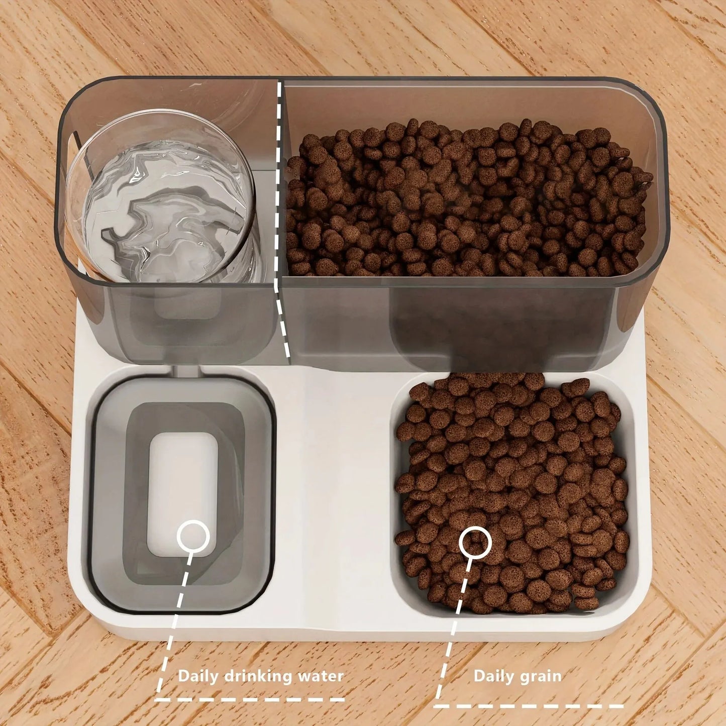 Automatic Food Dispenser Drinking Water Bowl