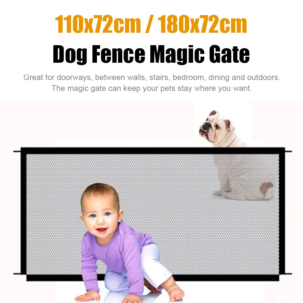 Pet  Barrier Fences Pet Play Dog Safety Fence for Stairs Doorways Indoor and Outdoor