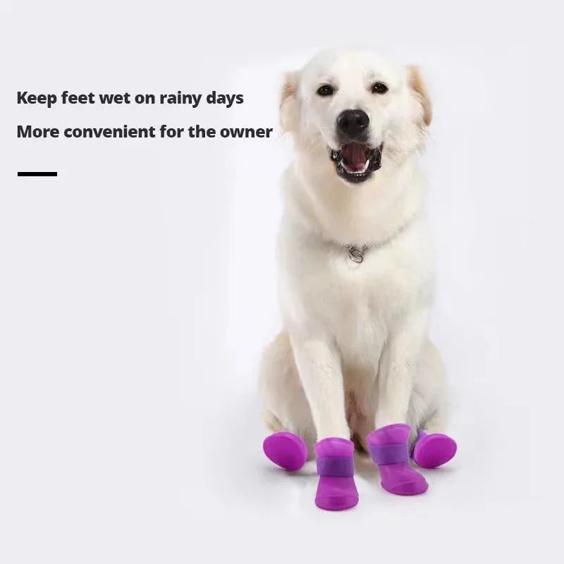 Dog Rain Shoes 4PCS/Set Shoes