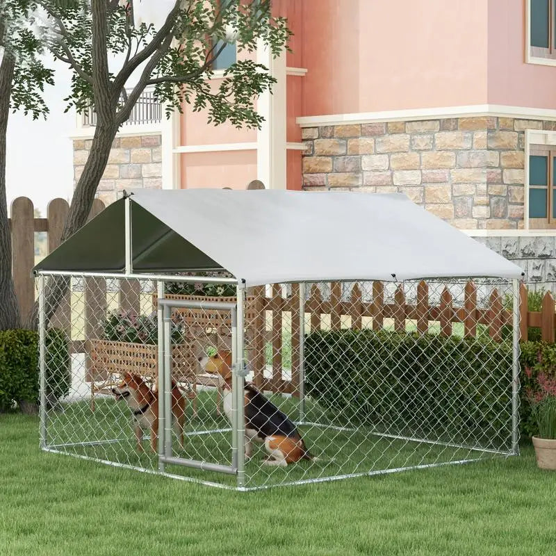 Large Outdoor Dog Kennel, Heavy-Duty