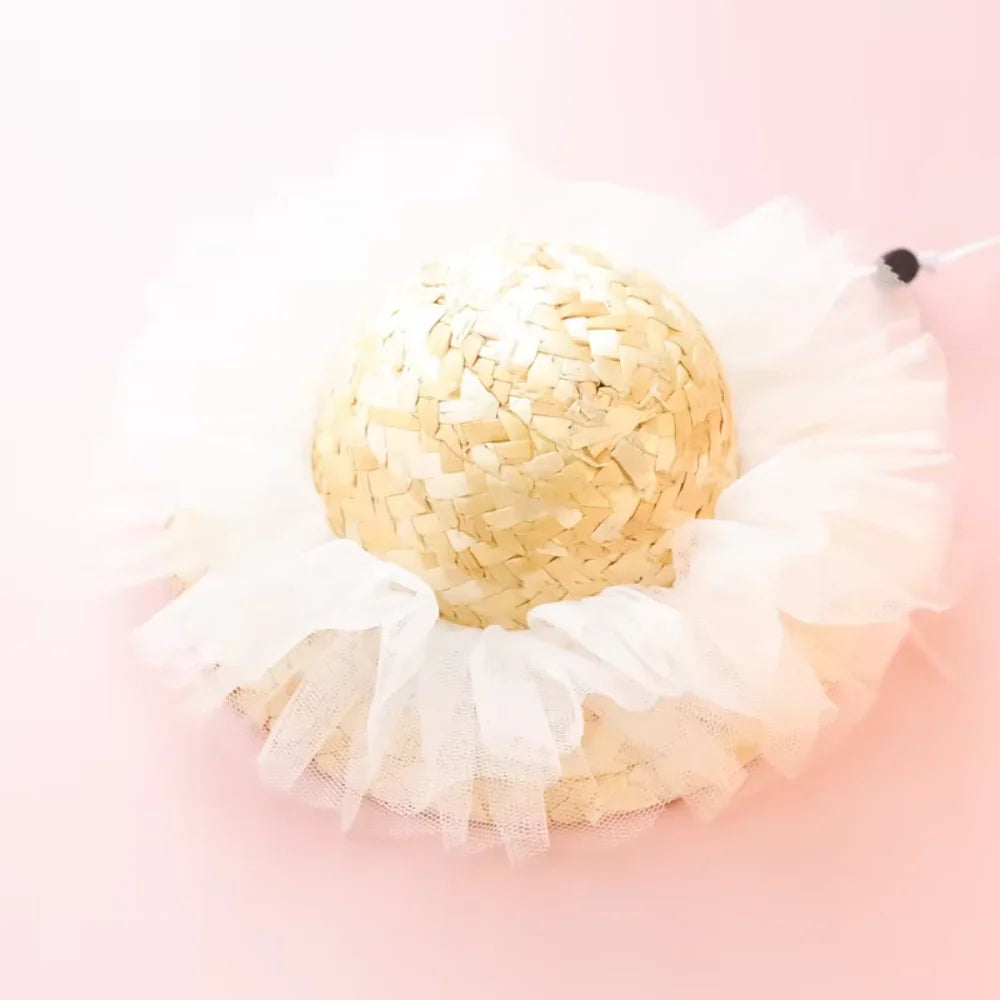 Pet  Hat Clothes Accessories Weave Lace