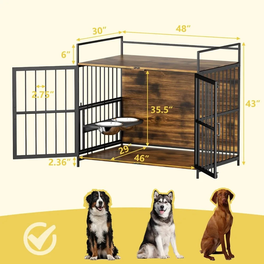 Adjustable Stainless Steel  Pet Supplies Cage Kennel