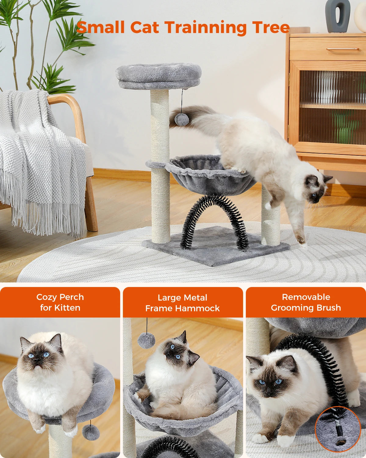 Cat Tower Plush Hammock