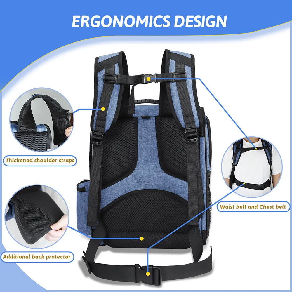 Pet Double Shoulder Backpack