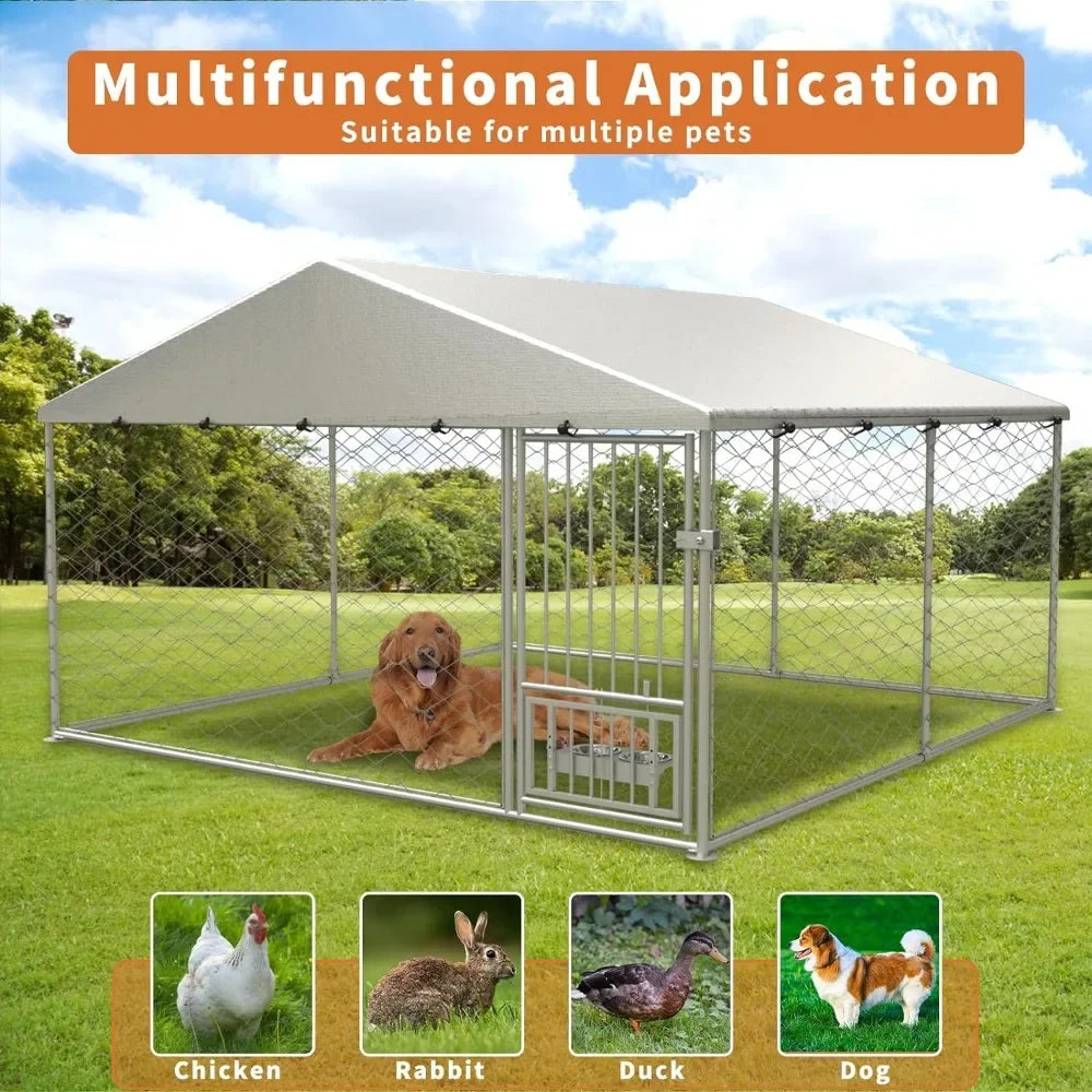 Large Outdoor Dog Kennel With Roof