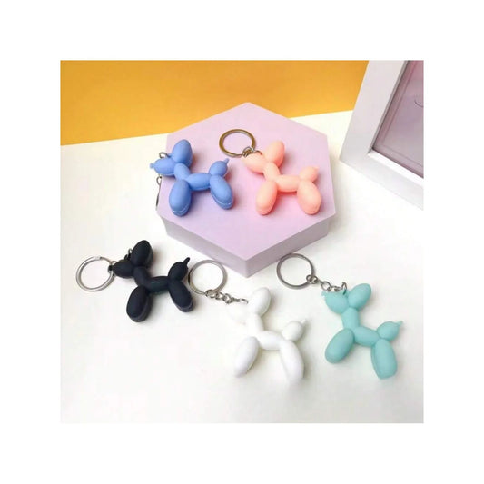 1 pc PVC Balloon Dog Shaped Key-chain