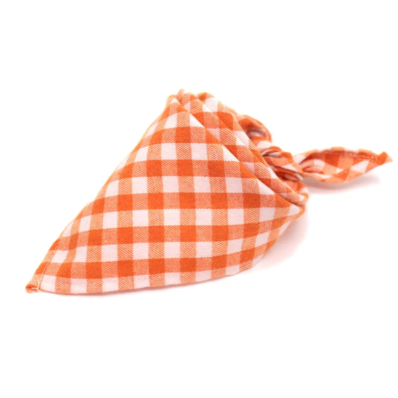 30/50 PCs Dog Plaid  Bandanna