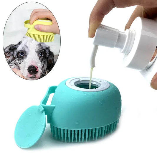 Puppy, Dog, Cat Bath Massage Gloves Brush