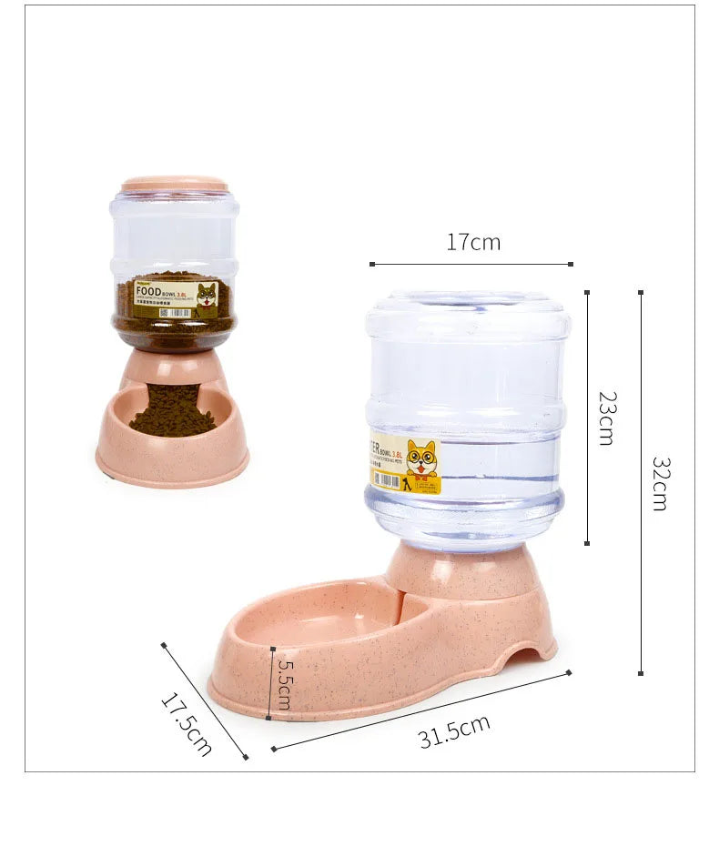 Dog Automatic Feeders Plastic Water Bottle