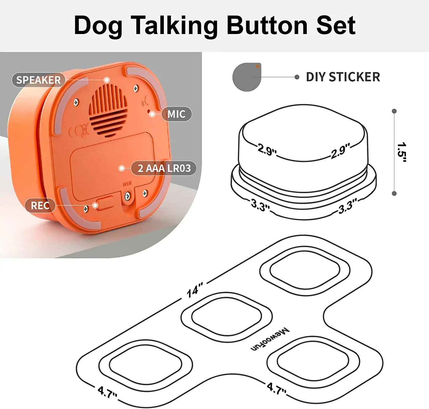 Pets Talk Trainable and Recordable  Communication  Clicker