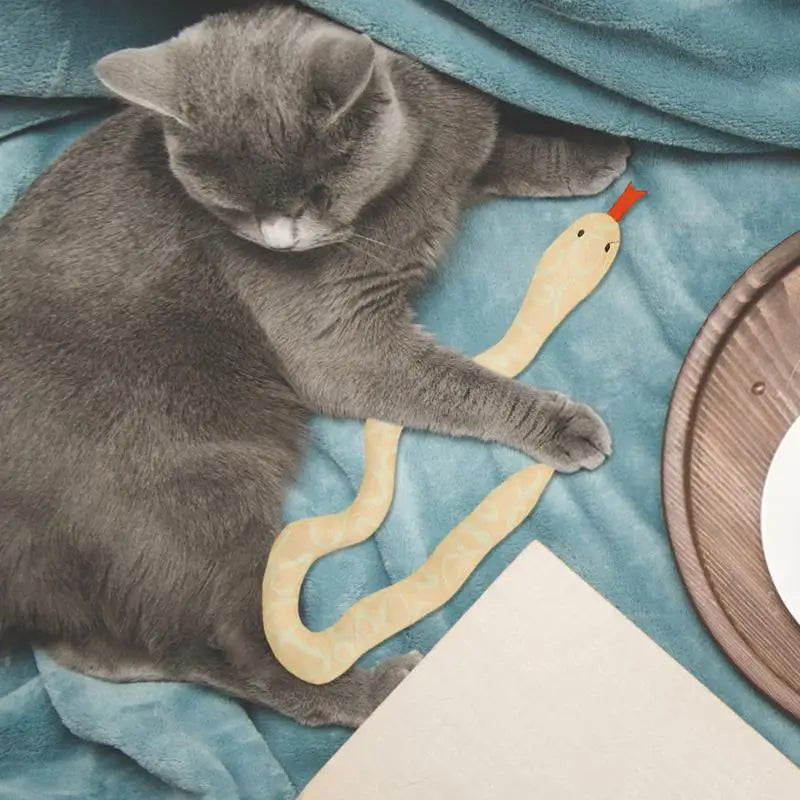 Cute Snake Shape Cat Exercise Toy 1PCS safe toy