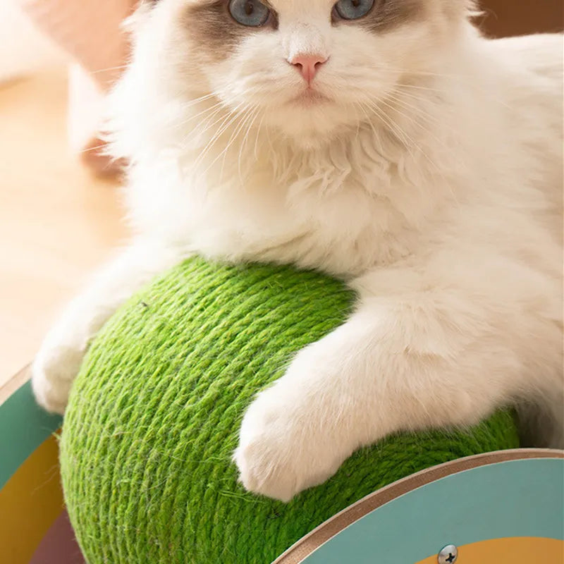 Cat Scratcher Wooden Wheel