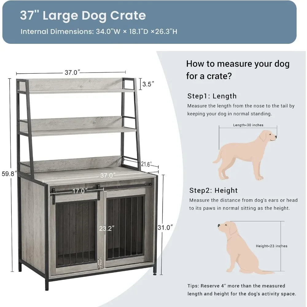 Heavy Duty  Puppy Kennel With Sliding Door