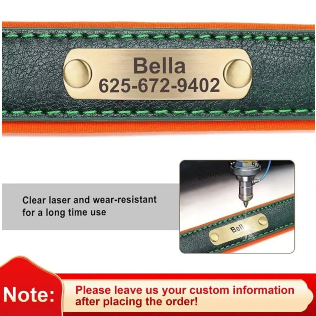 Personalized Dog Collar Custom Engraved