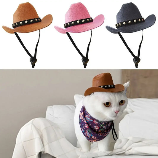 Pet Hat Star Cowboy