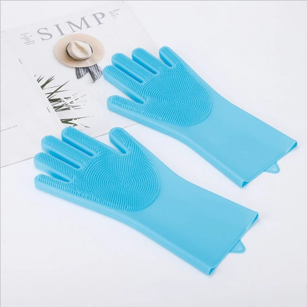 Bathroom Dog Cats Bath Brush Massage Gloves