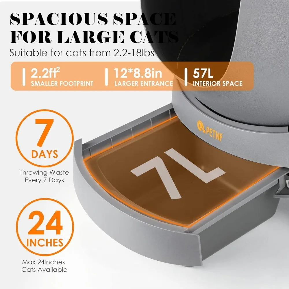 Scooping Automatic Cat Litter Box with Infra-Red