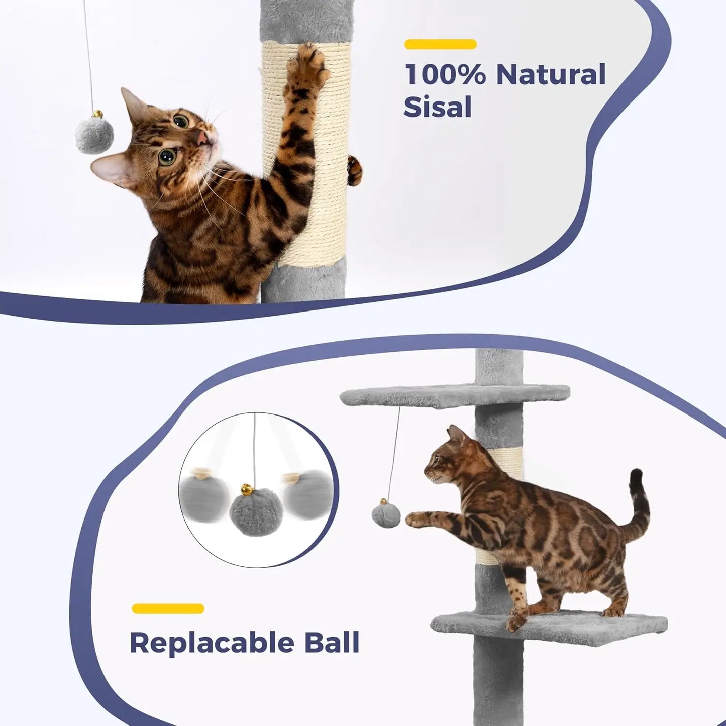 Cat Tree Adjustable Height