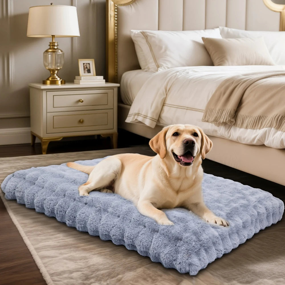 Ultra Plush Dog Bed Soft  Cushion  Washable Mat