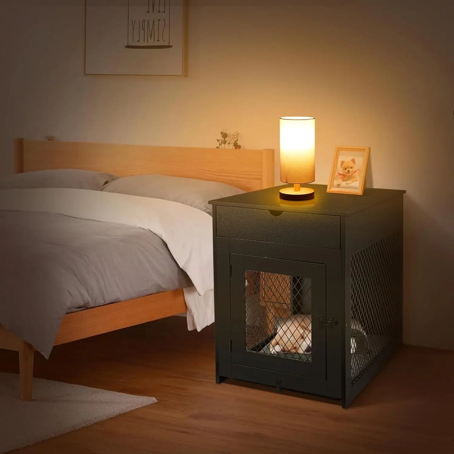 Dog Crate Furniture End Table