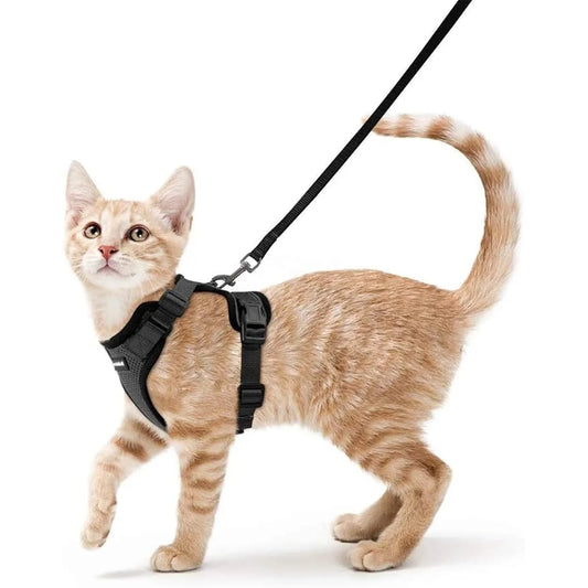 Soft Adjustable Proof Cat Harness and Leash