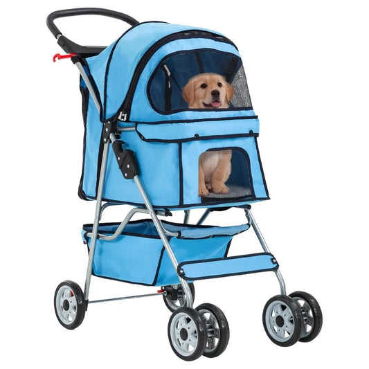 Pet 4-Wheel Dog or Cat Stroller
