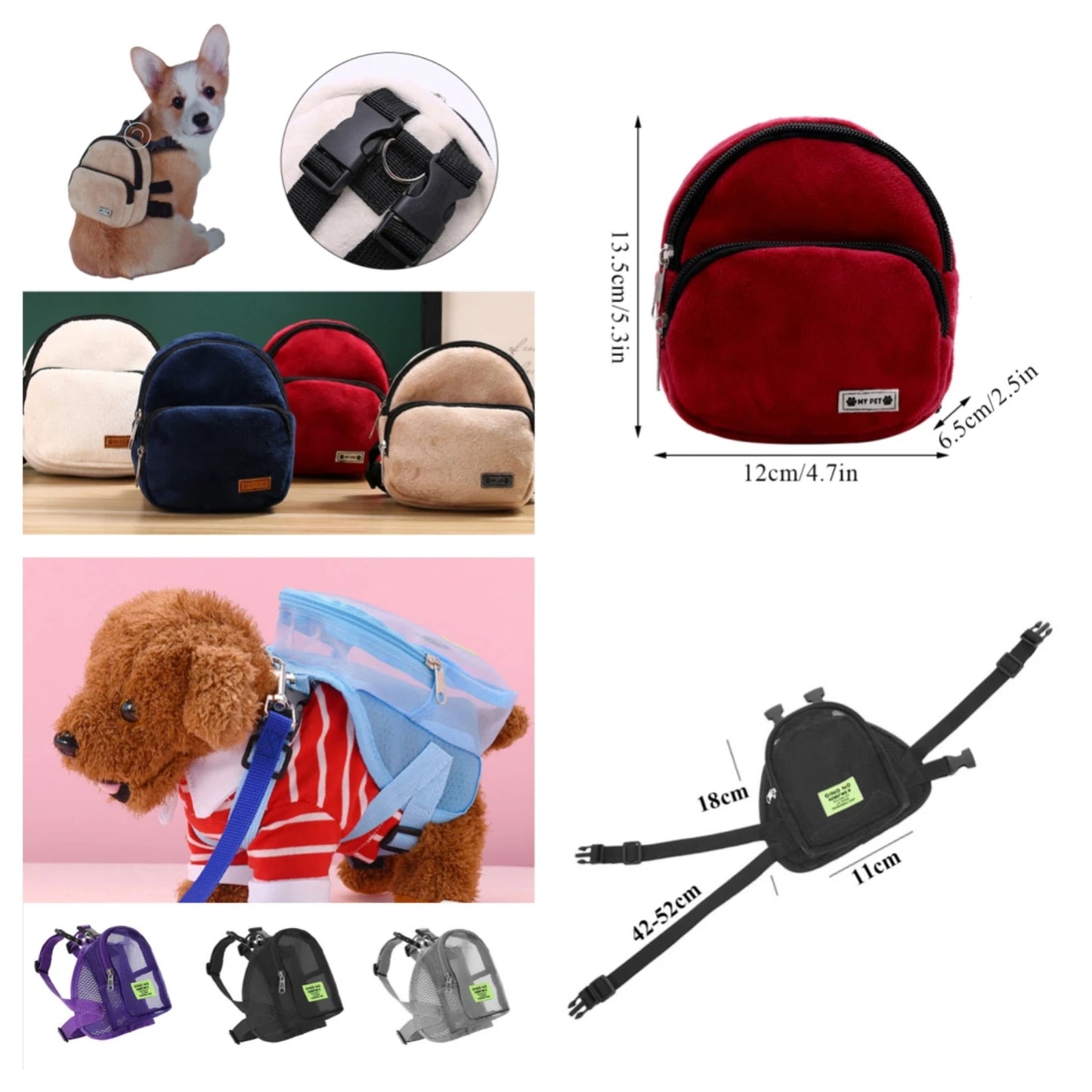 Pet Backpack with Cute Turtle Shape Design