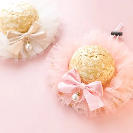 Pet  Hat Clothes Accessories Weave Lace