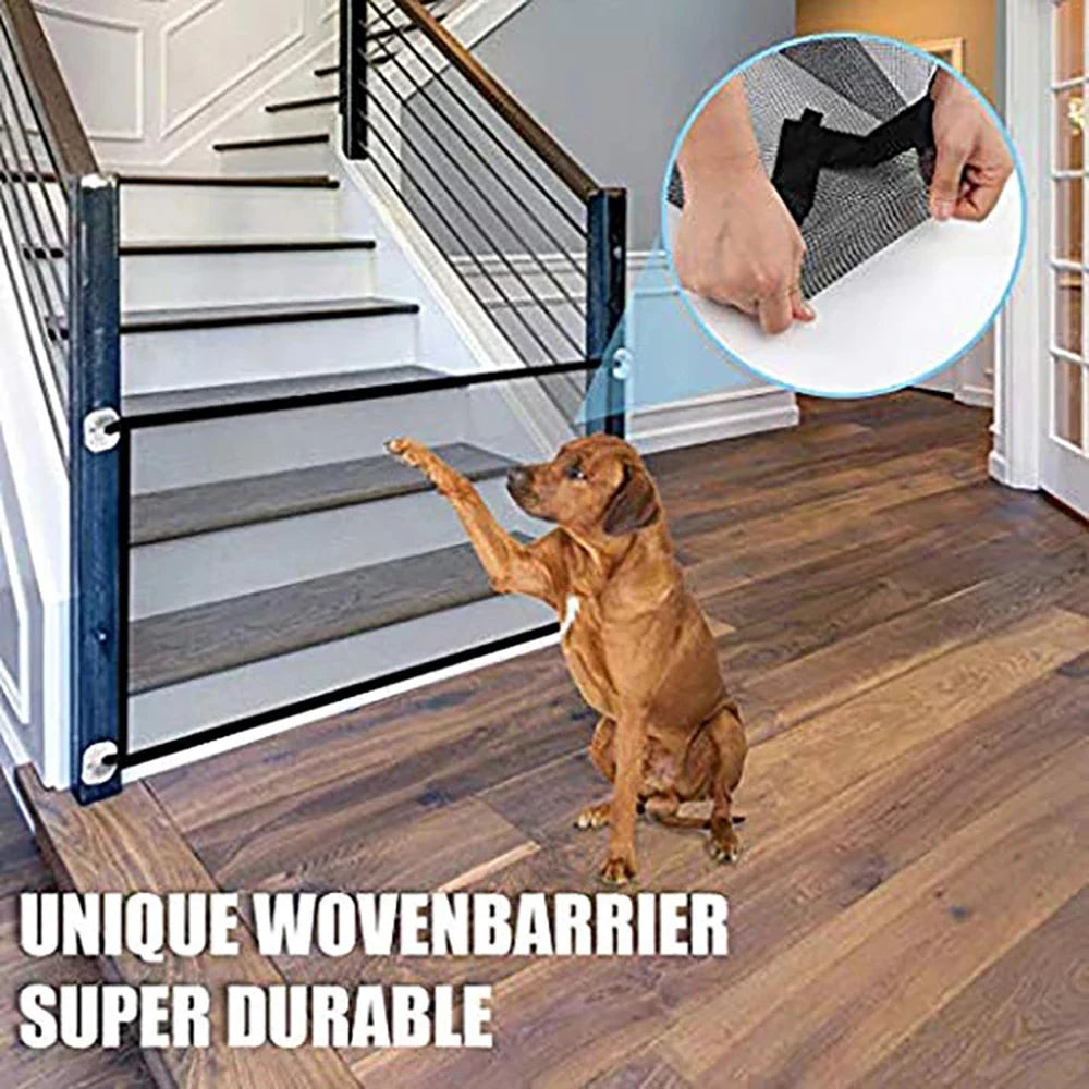 Pet  Barrier Fences Pet Play Dog Safety Fence for Stairs Doorways Indoor and Outdoor