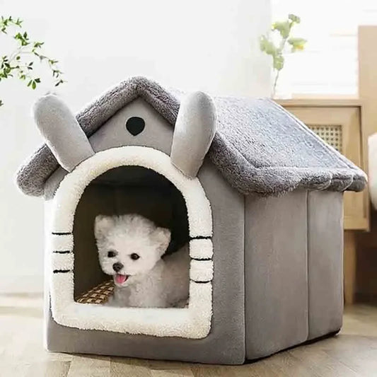 Indoor Warm Dog House Soft Pet Bed