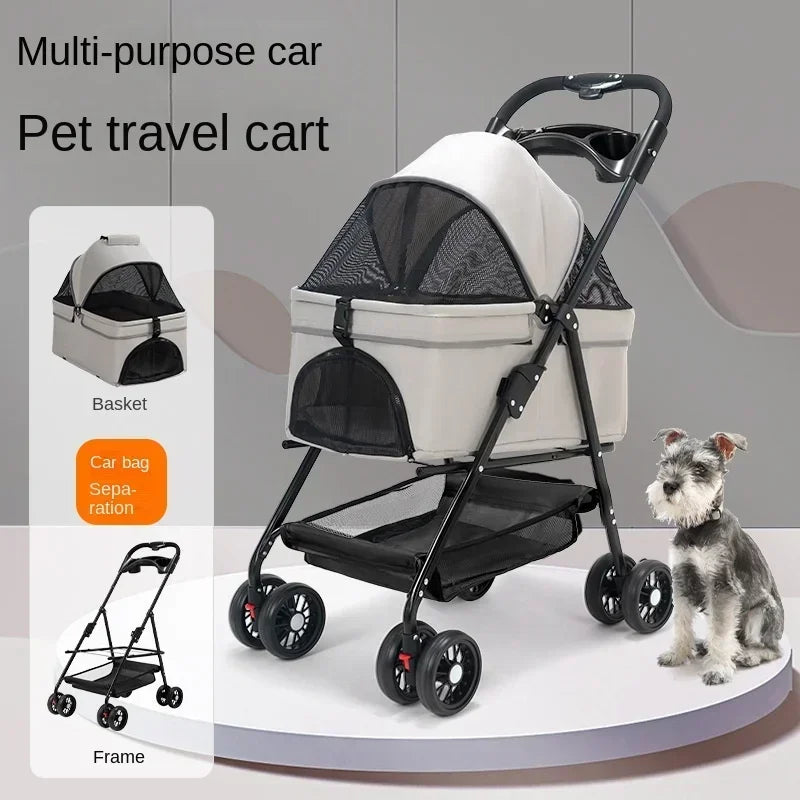 Pet Cart, Lightweight Foldable for Outdoor Travel