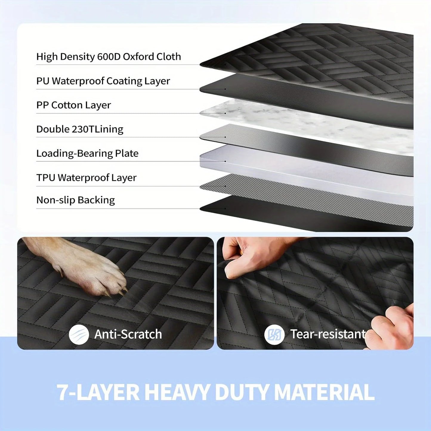 Dog Car Seat Water Proof Scratch-Proof Cover