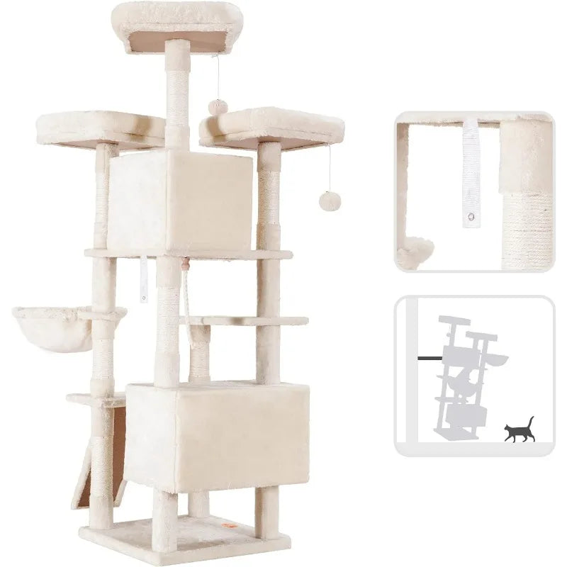 Cat Tree Large Tower for Indoor