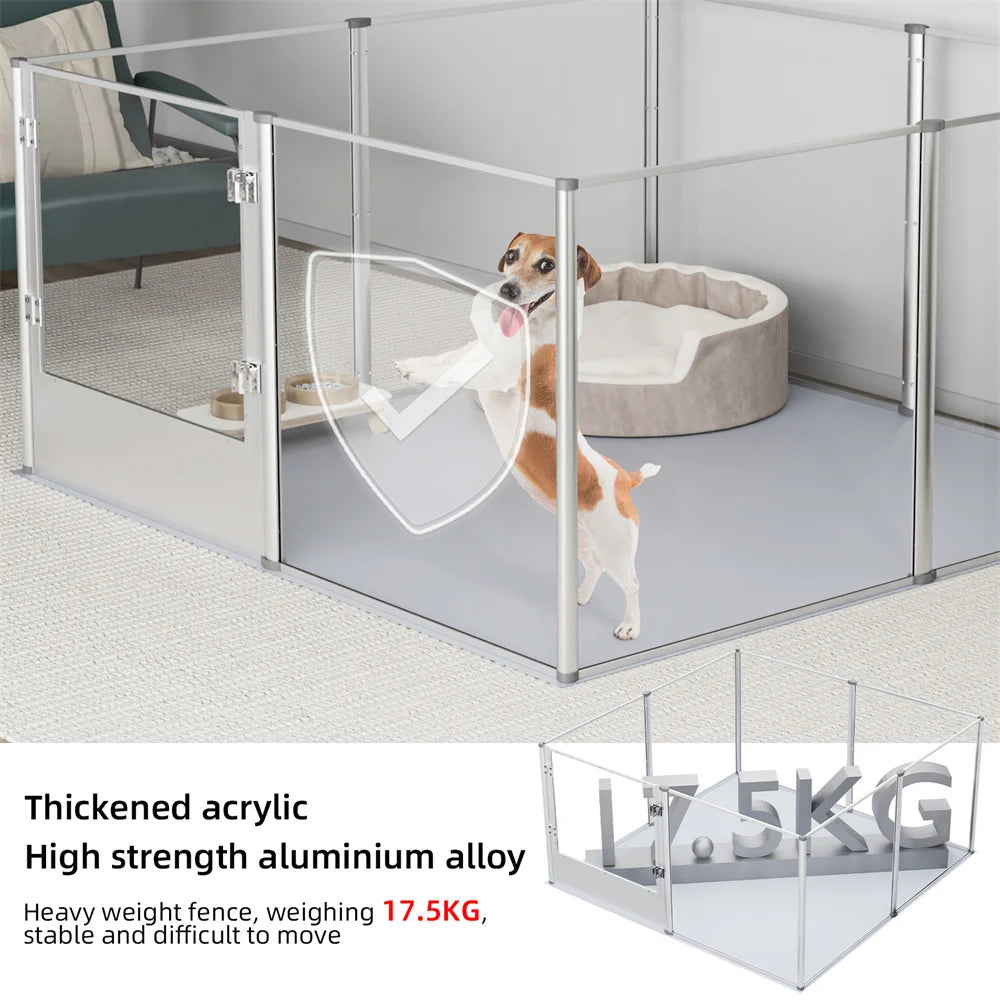 1 Pc Large Acrylic Dog Playpen