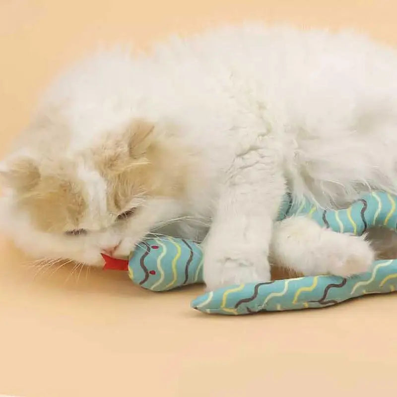 Cute Snake Shape Cat Exercise Toy 1PCS safe toy