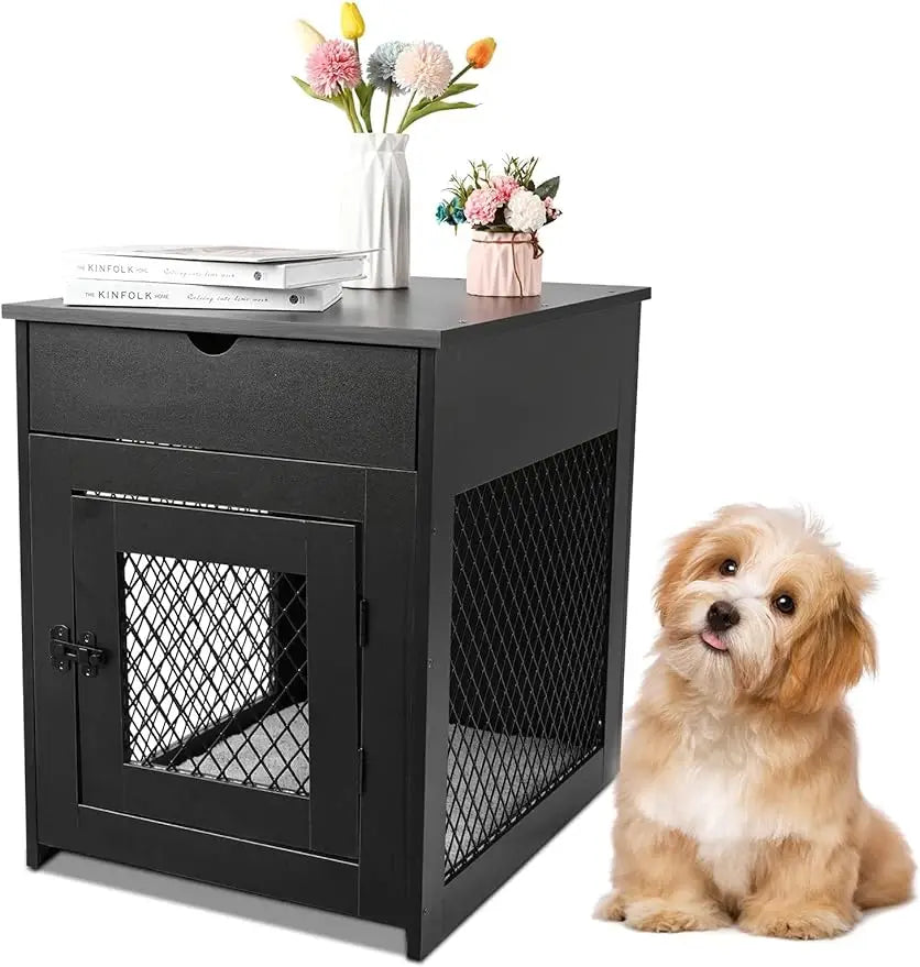 Dog Crate Furniture End Table