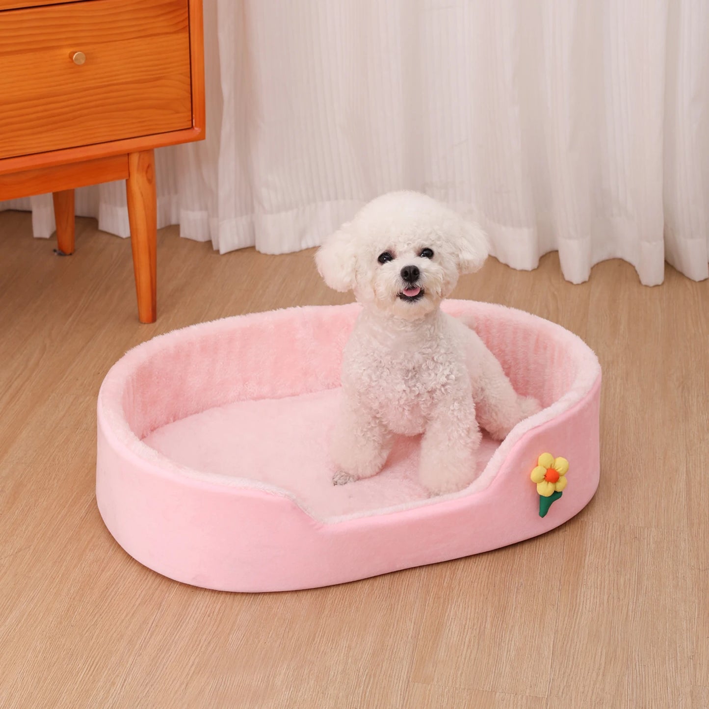 Dog Cushion Soft Pet Basket Sofa Washable Medium Dog Kennel