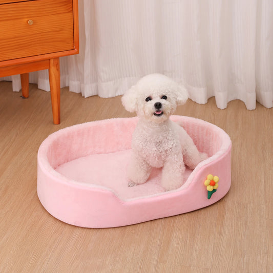 Dog Cushion Soft Pet Basket Sofa Washable Medium Dog Kennel