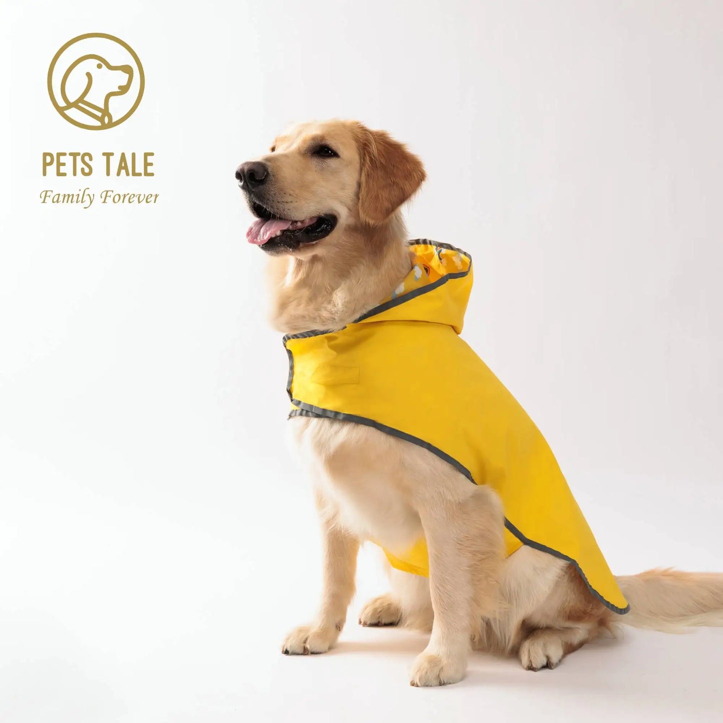 Double-Layer Yellow Raincoat With Two-Way Wear!