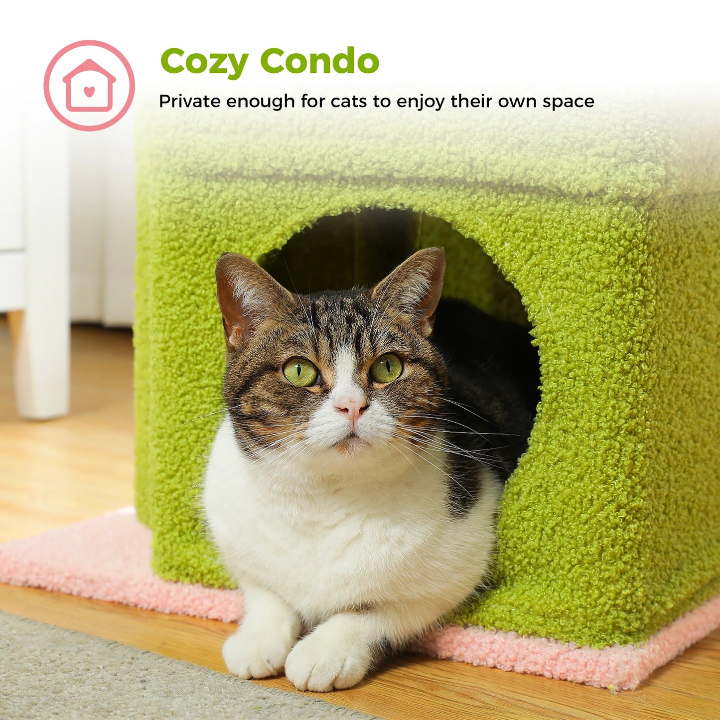 Small Cat Tree with Cozy Condo Tower