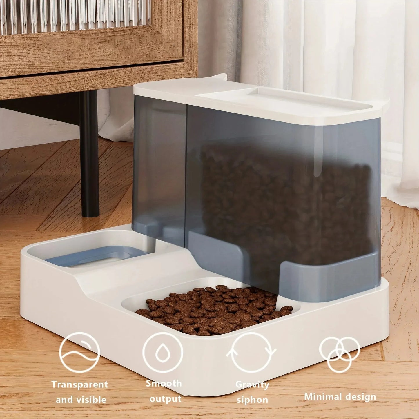 Automatic Food Dispenser Drinking Water Bowl