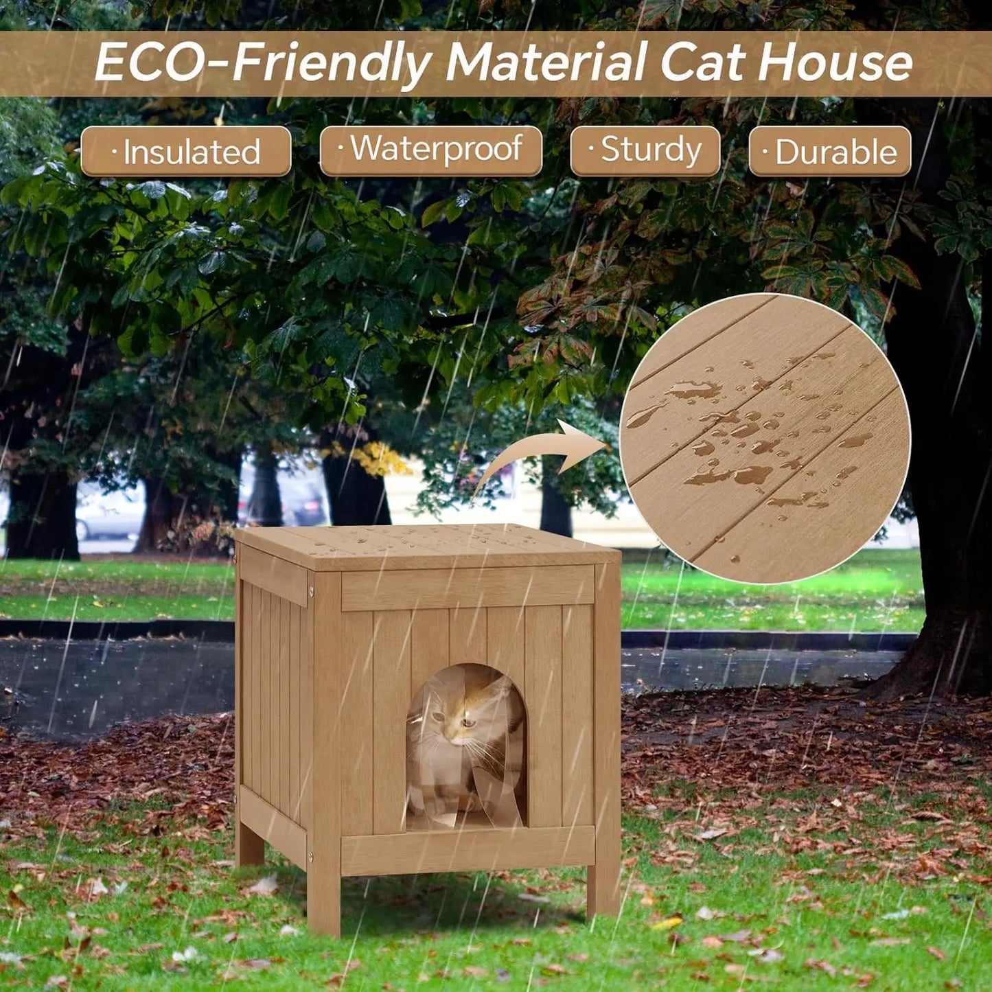 Outdoor Cat House  Insulated and Weatherproof