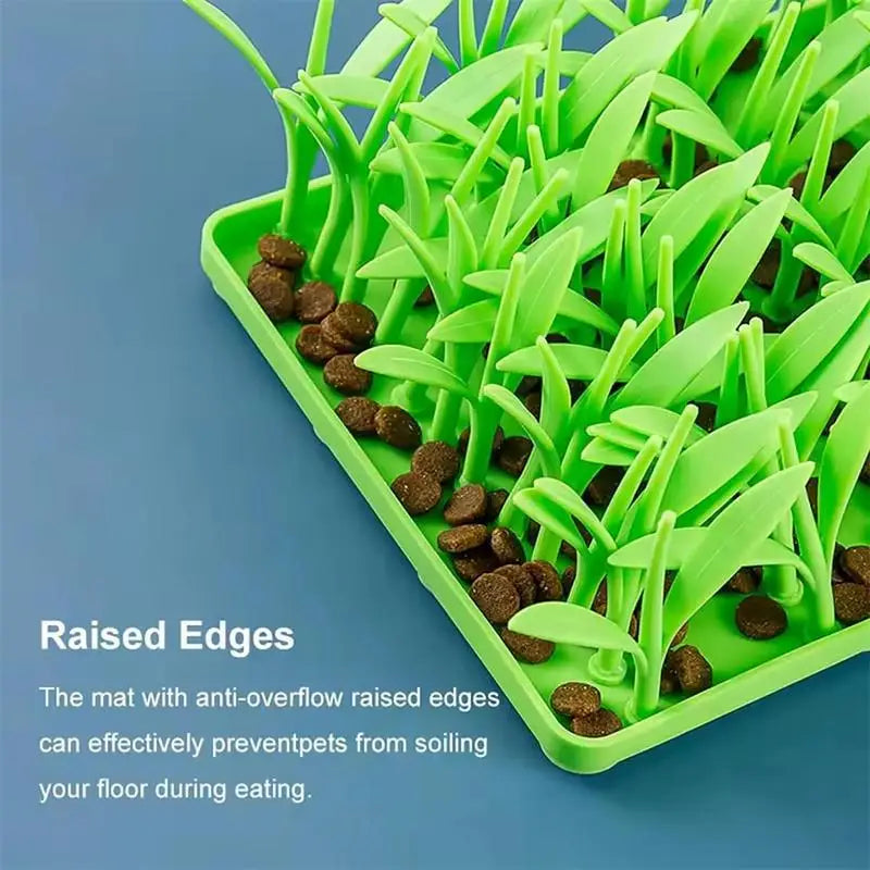 Pet slow Silicone Grass food Mat,